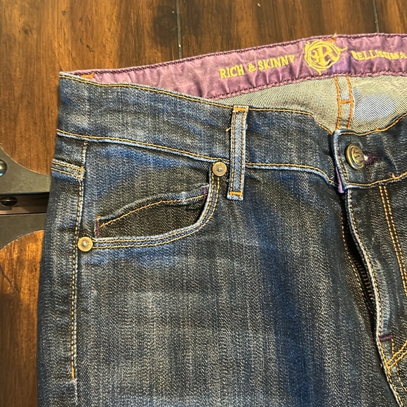 Rich & Skinny Bellissima Boot Cut Jeans- true blue vintage - size 27 - Picture 6 of 12